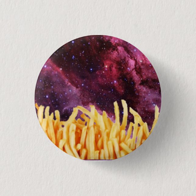 Galaxy Fries 1 Inch Round Button (Front)