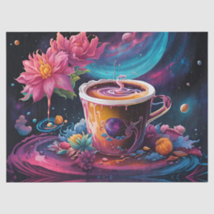 Galaxy Garden Coffee Art Tissue Paper