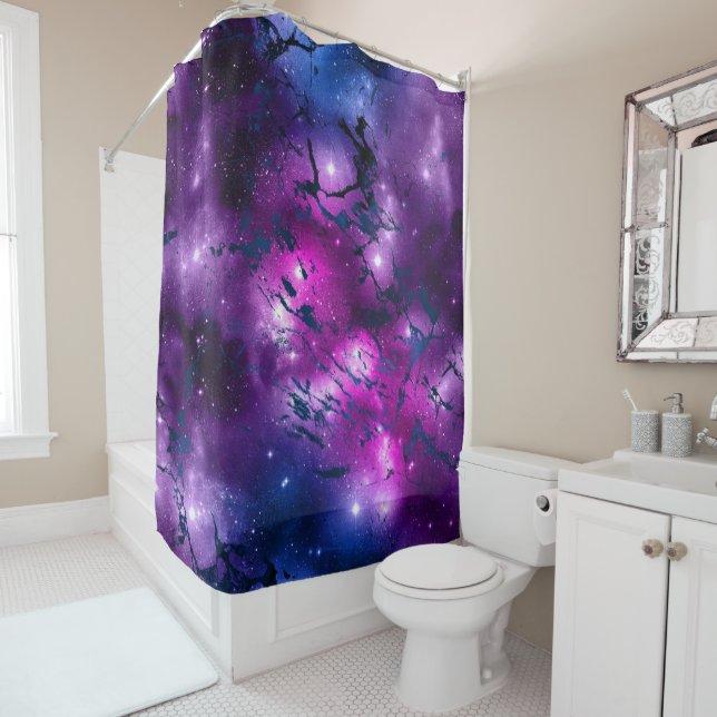 Galaxy Glow | Cosmic Blue Purple and Pink Marble (In Situ)
