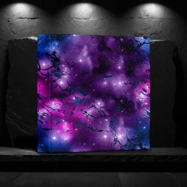 Galaxy Glow | Cosmic Blue Purple and Pink Marble Binder (Creator Uploaded)