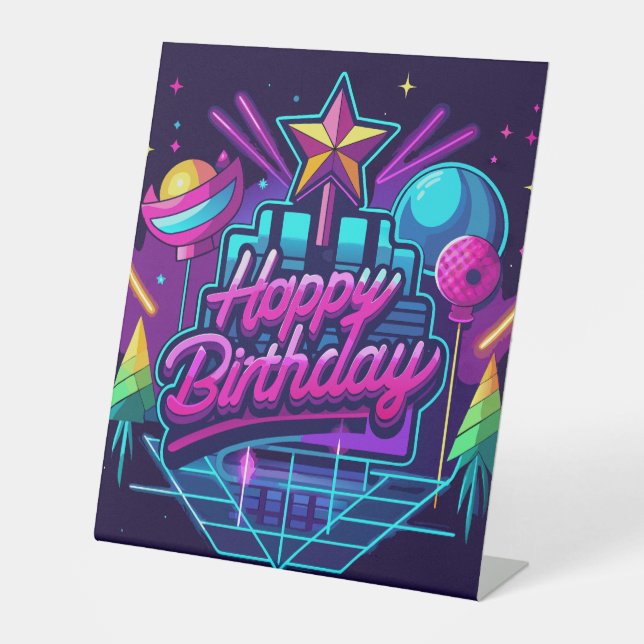 Galaxy Glow Pedestal Sign (Front)