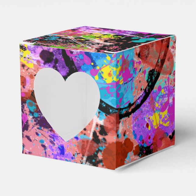 Galaxy Graffiti Favor Box (Front Side)