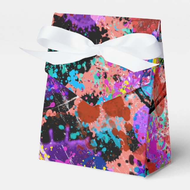 Galaxy Graffiti Favor Box (Front Side)