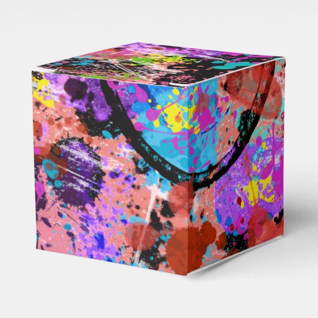 Galaxy Graffiti Favor Box (Front Side)