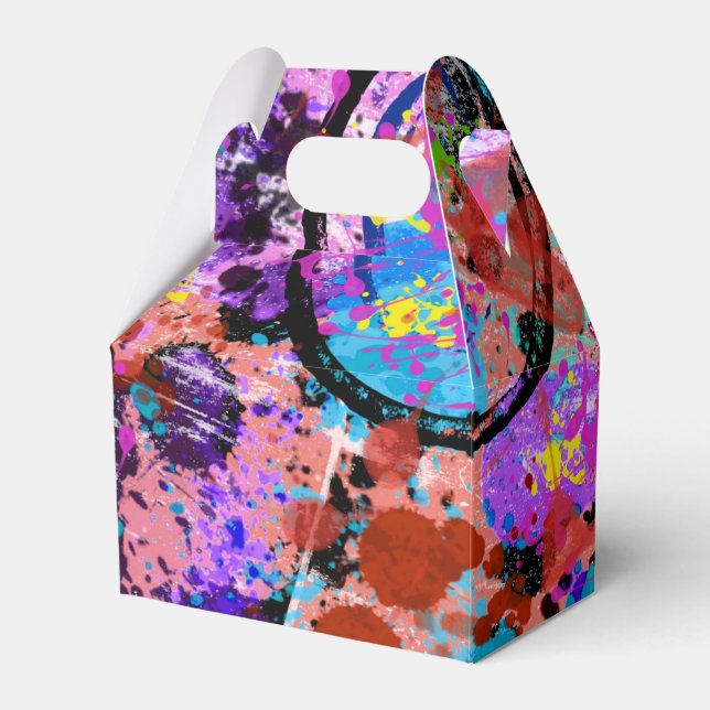 Galaxy Graffiti Favor Box (Front Side)