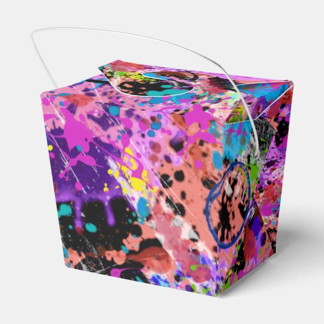 Galaxy Graffiti Favor Box (Back Side)