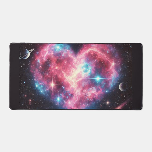Galaxy Heart Desk Mat (Front)