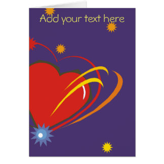 Galaxy Heart Love Cards