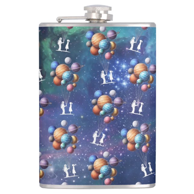 Galaxy Hip Flask (Front)