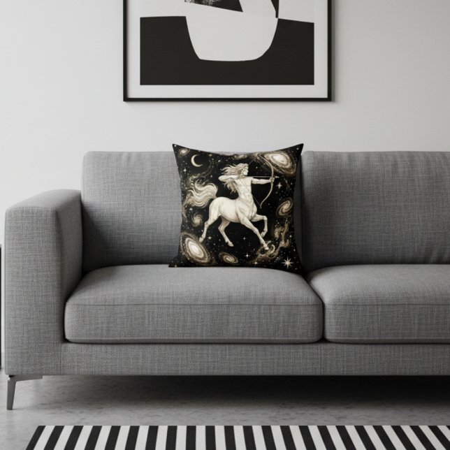 Galaxy Home Decor Sagittarius Zodiac Celestial Throw Pillow (Creator Uploaded)