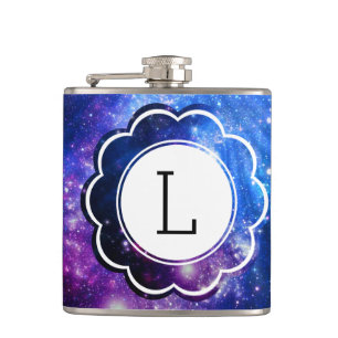 Galaxy Initial Hip Flask