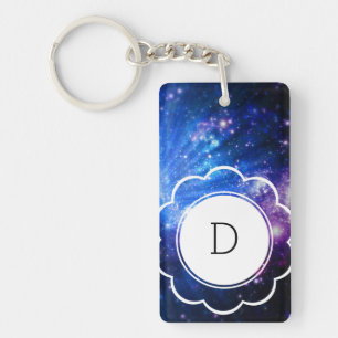 Galaxy Initial Keychain