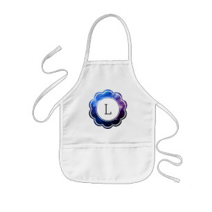 Galaxy Initial Kids Apron