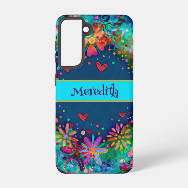Galaxy "Jardin d'été" Inspirivity Samsung Coque (Verso)