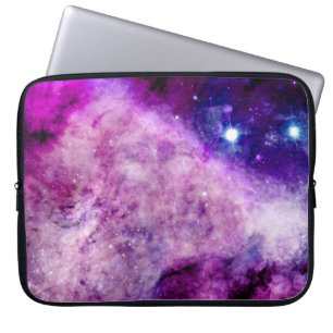 Galaxy Laptop Sleeve 15In Stars Nebula Purple Pink