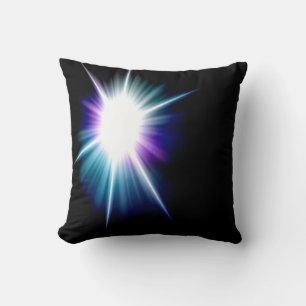 Galaxy light abstract art 3 throw pillow