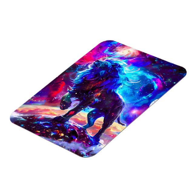 Galaxy Lion Blue Magnet (Left Side)