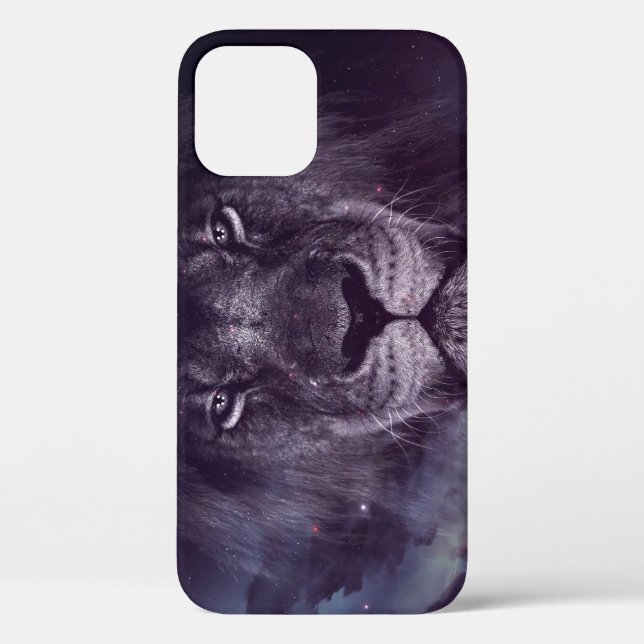 Galaxy Lion Face Art Wallpaper Case-Mate iPhone Case (Back)