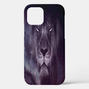 Galaxy Lion Face Art Wallpaper iPhone 12 Case