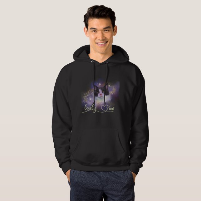 Galaxy Lovely Cat Hoodie (Front Full)