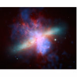 Galaxy M82 Hubble NASA Standing Photo Sculpture<br><div class="desc">Galaxy M82 Hubble NASA This red, turquoise, purple and blue image of the galaxy M82 – also known as NGC 3034 – is a colorful composite created from data from the Hubble Space Telescope, the Chandra X-Ray Observatory and the Spitzer Space Telescope. Image Credit: NASA, ESA, CXC, and JPL-Caltech. There...</div>