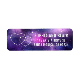 Galaxy Mariage Hearts Constellation Adresse de ret