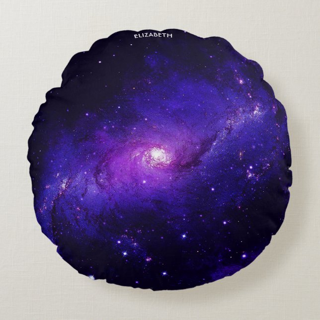 Galaxy Milky Way Galaxy Astronomy Science Round Pillow (Front)