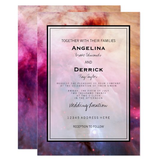 Galaxy Modern Wedding Invitation