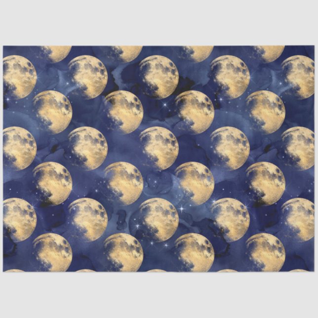Galaxy Moon Series Design 10 Tissue Paper (Front)