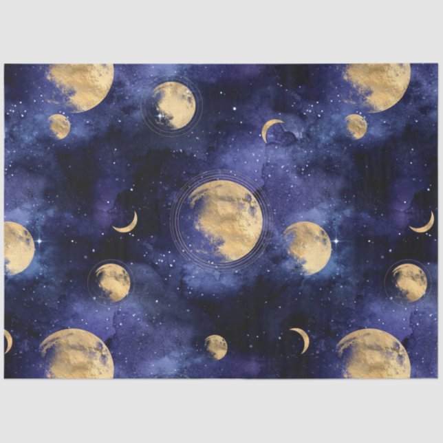 Galaxy Moon Series Design 6 Tissue Paper (Front)