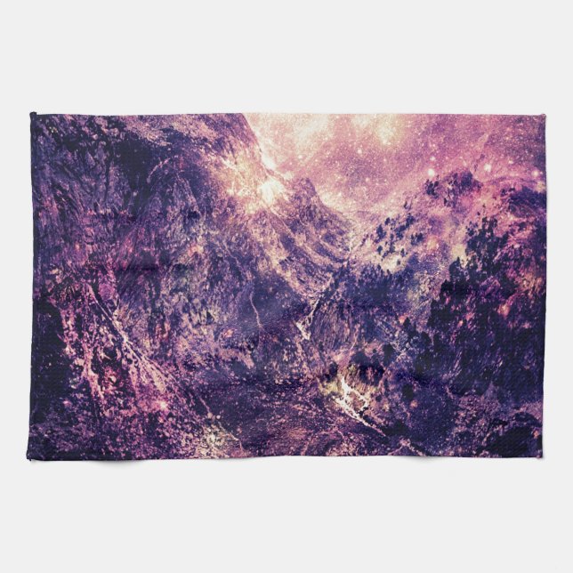 Galaxy Mountains Kitchen Towel (Horizontal)