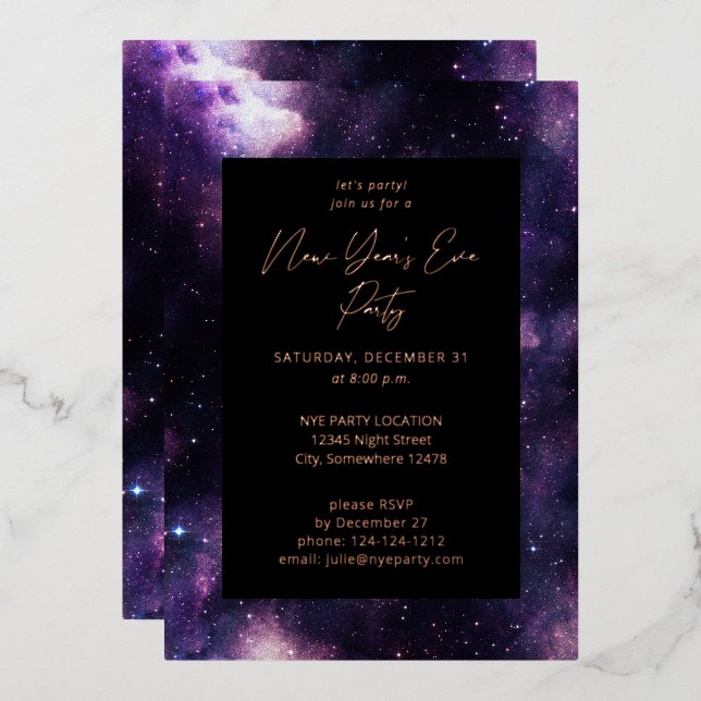 Galaxy New Year's Eve Party (Front/Back)