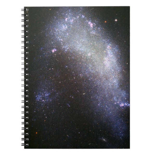 Galaxy NGC 1427A Plunges Toward the Fornax Galaxy Notebook (Front)