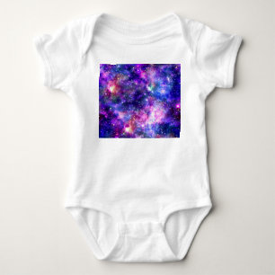 Galaxy Night Print Cosmic Design Baby Bodysuit