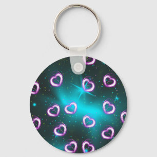 Galaxy of heart keychain