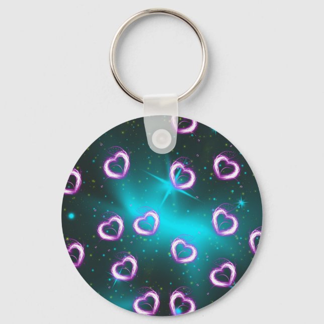 Galaxy of heart keychain (Front)
