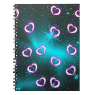 Galaxy of heart notebook