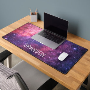 Galaxy Outer Space Nebula Stars Sky Universe Desk Mat
