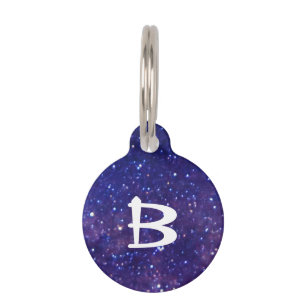 Galaxy Outer Space Stars Pet Tag