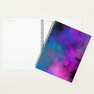 Galaxy Paint Splatt, effet violet vert bleu