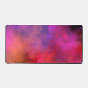 Galaxy Paint Splatter effect Desk Mat