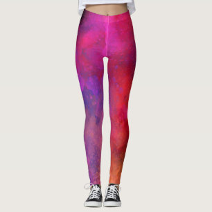 Galaxy Paint Splatter Effect  Leggings