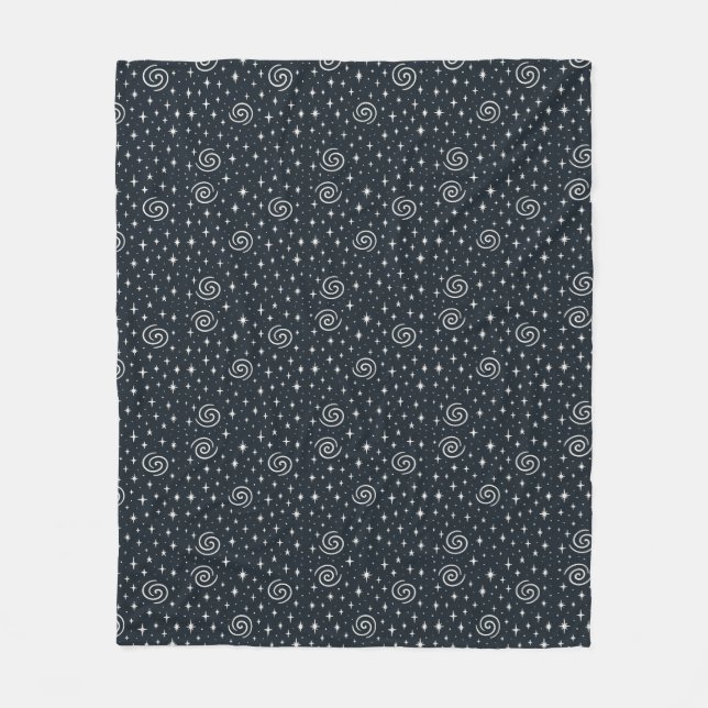 Galaxy pattern fleece blanket (Front)