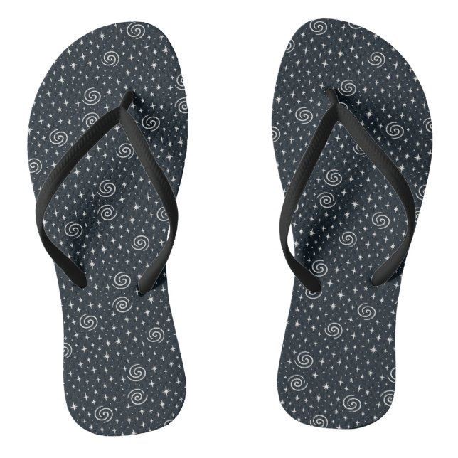 Galaxy pattern flip flops (Footbed)