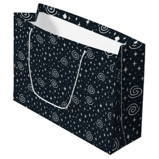 Galaxy pattern large gift bag