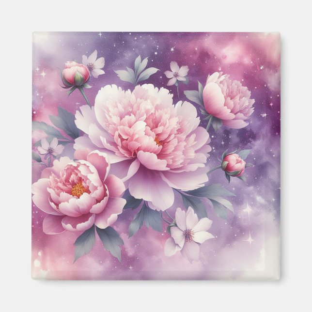 Galaxy Peony Magnet  (Front)