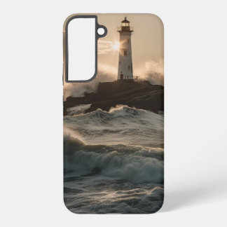 Galaxy Phare au coucher du soleil Samsung s22+ coque