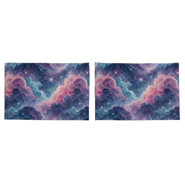 Galaxy Pillowcases – Space Themed Pillow Covers Ma (Back-Set)