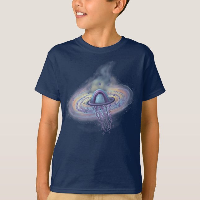 galaxy planet boy  T-Shirt (Front)