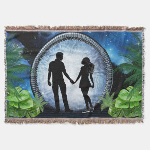 Galaxy-Portal Decor Throw Blanket